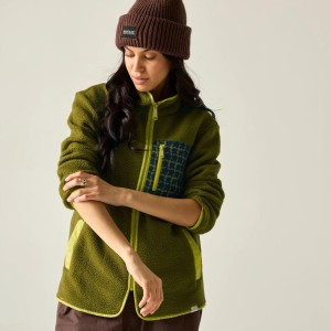 Orla Kiely Printed Borg Full Zip Fleece