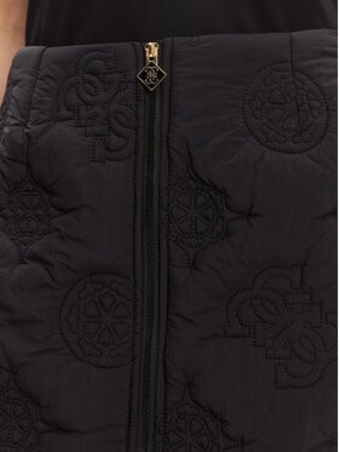 Guess Spódnica mini V5YD02 WHEB2 Czarny Regular Fit