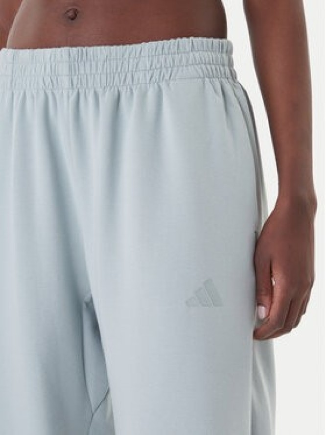 adidas Spodnie dresowe Soft Lux KA7018 Zielony Loose Fit