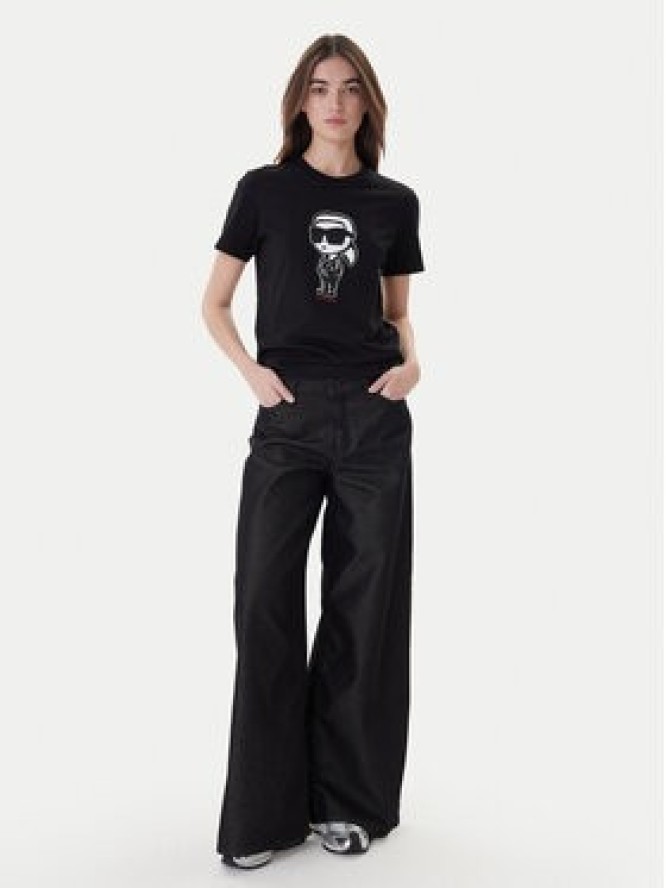 KARL LAGERFELD T-Shirt A1W17126 Czarny Regular Fit
