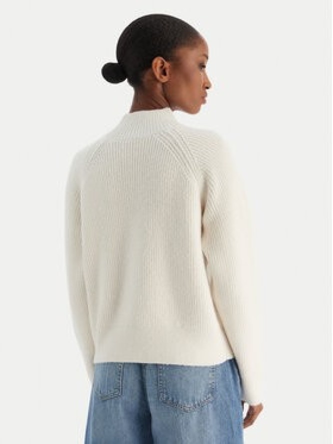 Calvin Klein Jeans Sweter Woolen Stitch LV044D372G Biały Regular Fit