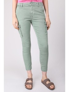 Blue Fire Dżinsy "Cargo" - Tapered fit - w kolorze oliwkowym rozmiar: W30/L29