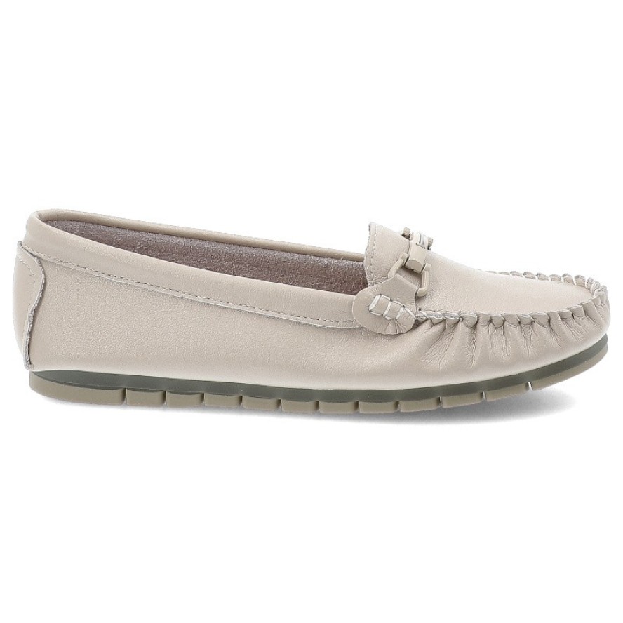 Beżowe Mokasyny S.Barski Wygodne Obuwie Damskie