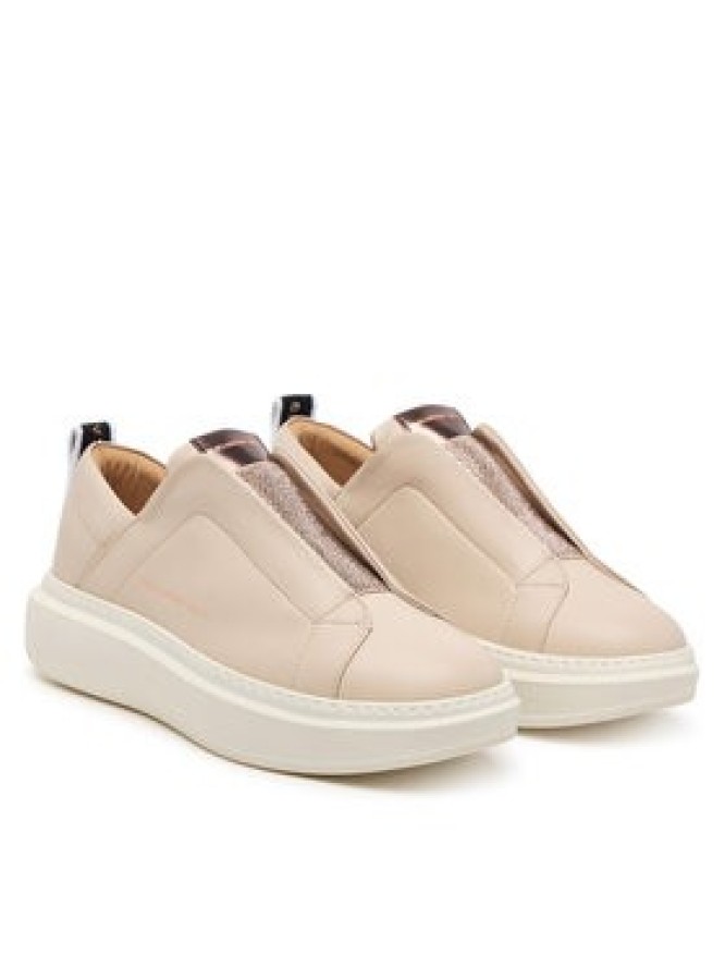 Alexander Smith Sneakersy Wembley Slip-On ASBEWLW-1203 Kremowy
