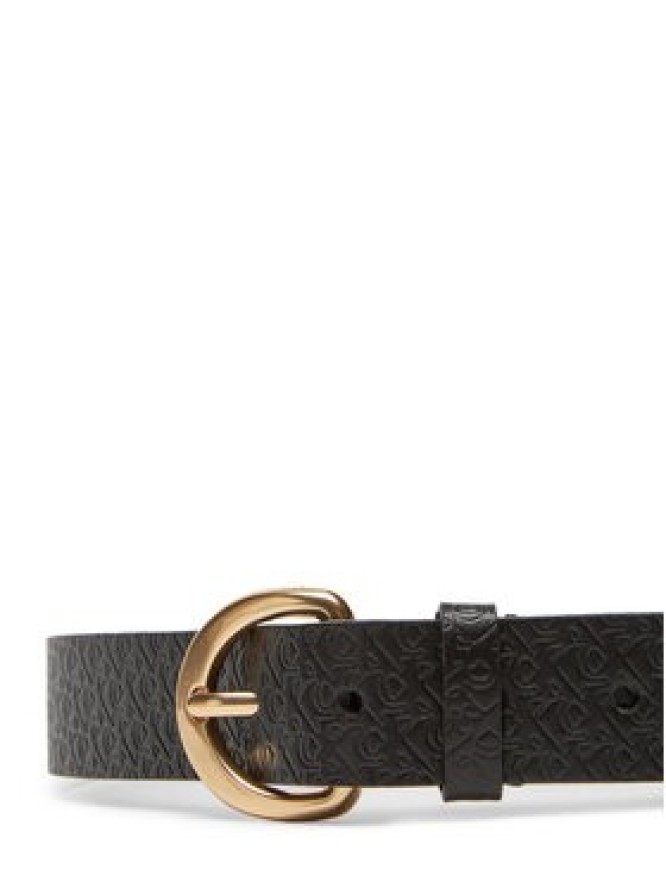 Calvin Klein Pasek Damski Classic Buckle Aop 30Mm LV04K7019G Czarny