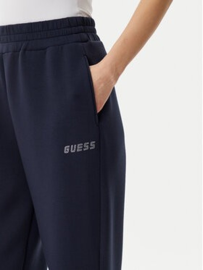 Guess Spodnie dresowe V4BB13 K7UW2 Granatowy Regular Fit