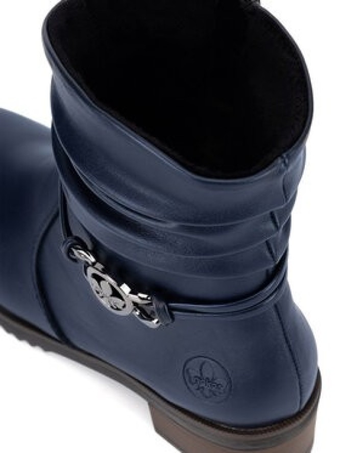 Rieker Botki Y0572-14 Niebieski