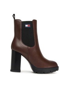 Tommy Jeans Botki Tjw EN0EN02831 Brązowy