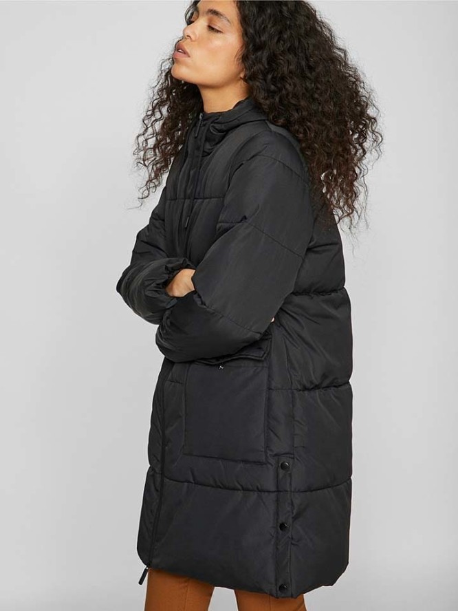 Vila Płaszcz zimowy w kolorze czarnym rozmiar: 38