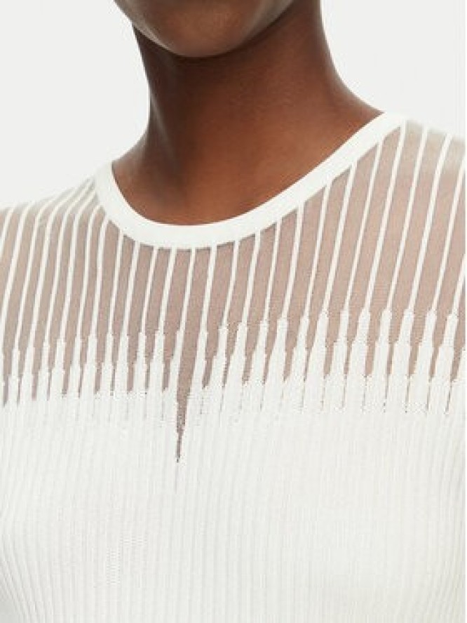 Rinascimento Top CFM0012239003 Biały Slim Fit