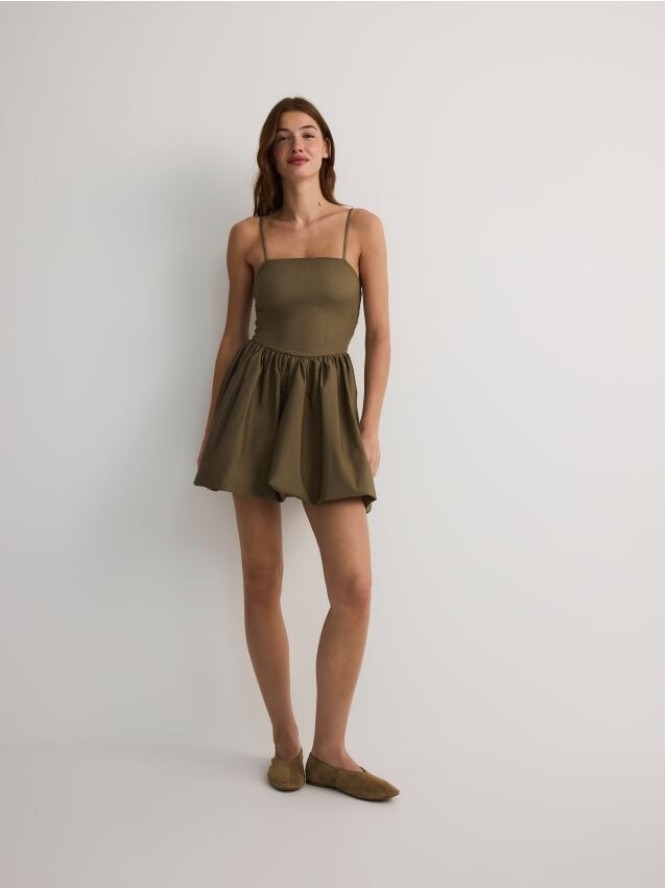 Sukienka typu bombka - jasny zielony