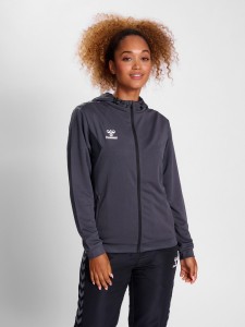 Damska bluza dresowa z kapturem zapinana na zamek Hummel Authentic