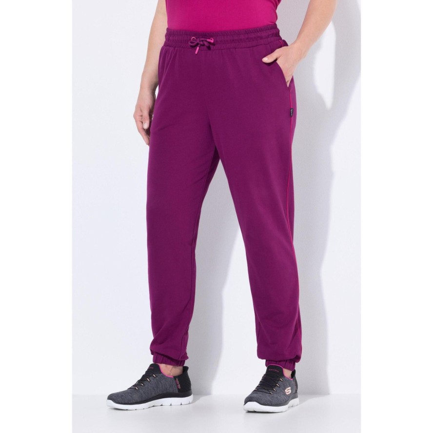 Damskie Spodnie dresowe lamówka z boku elastyczny ściągacz elastyczny dół