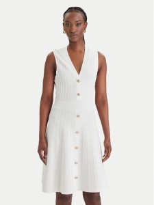 Guess Sukienka dzianinowa W6GK53 Z0658 Biały Regular Fit