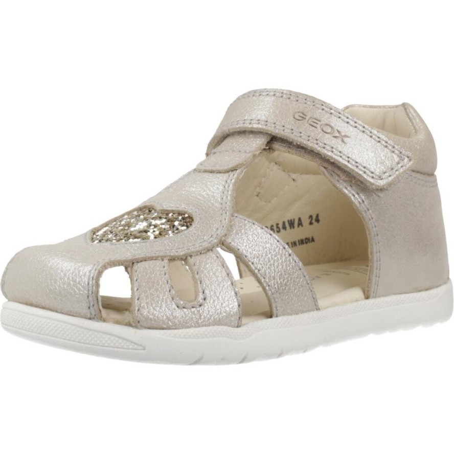 Sandały GEOX B SANDAL MACCHIA Złoty