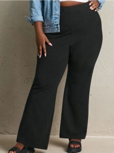 Spodnie dzwony - czarny