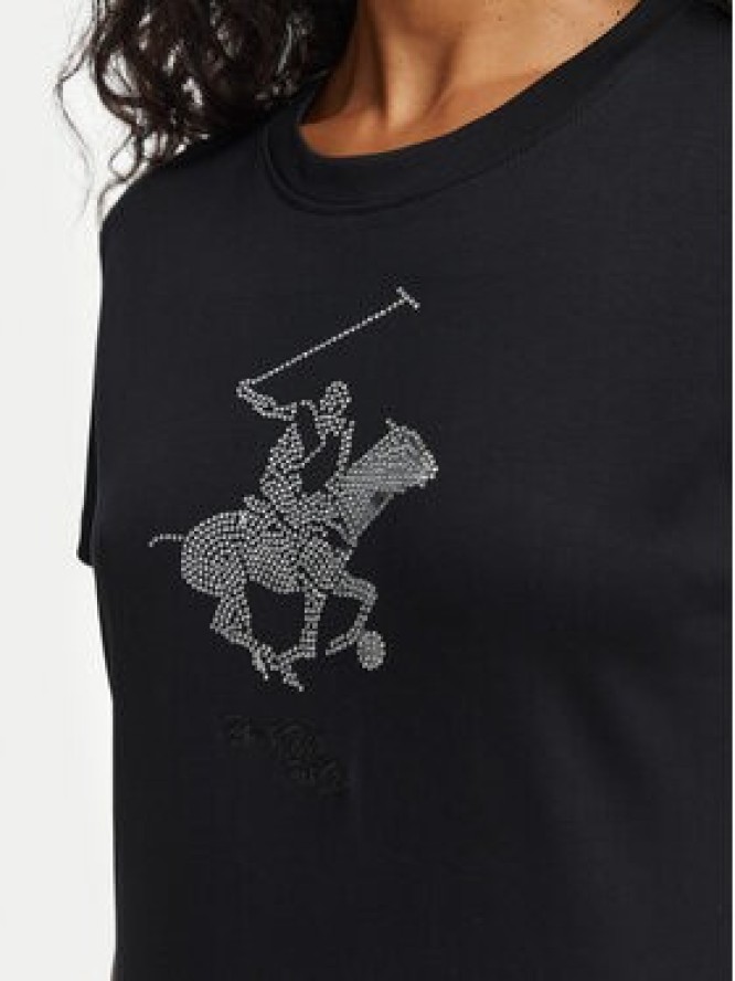 Beverly Hills Polo Club T-Shirt L1608-HR Czarny Regular Fit