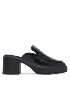Calvin Klein Klapki Block Heel Mule Lth Hdw HW0HW03175 Czarny