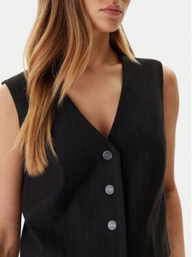 Guess Kamizelka garniturowa W5BH52 W2422 Czarny Regular Fit