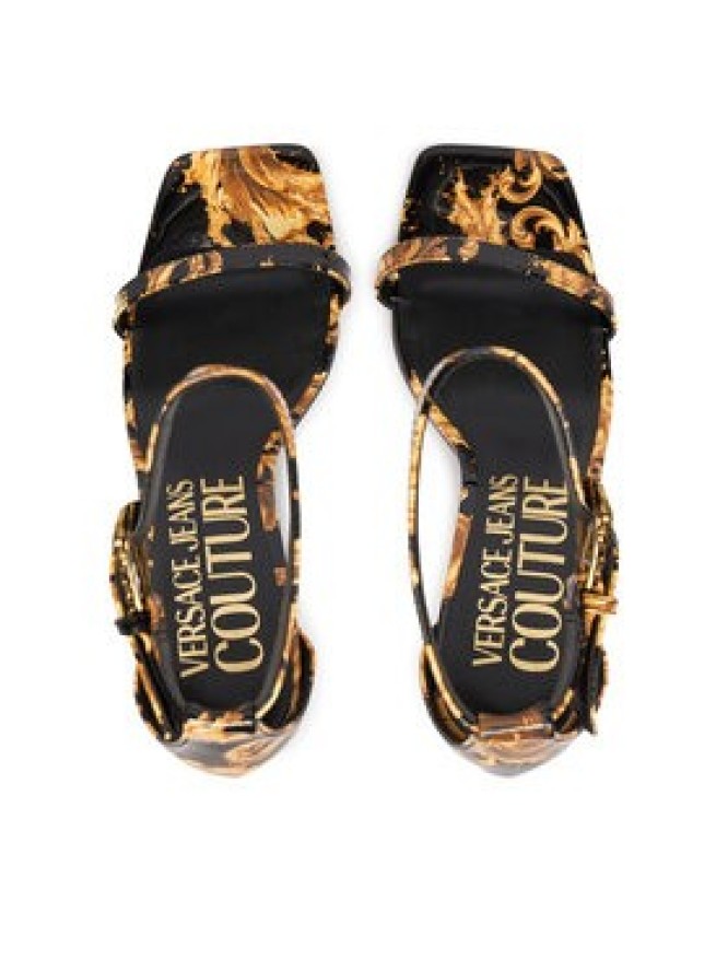 Versace Jeans Couture Sandały 80VA3S76 ZS366 G89 Czarny