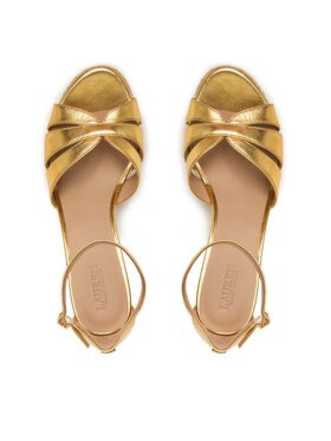 LAUREN RALPH LAUREN Espadryle Nellie 802P04434001 Złoty