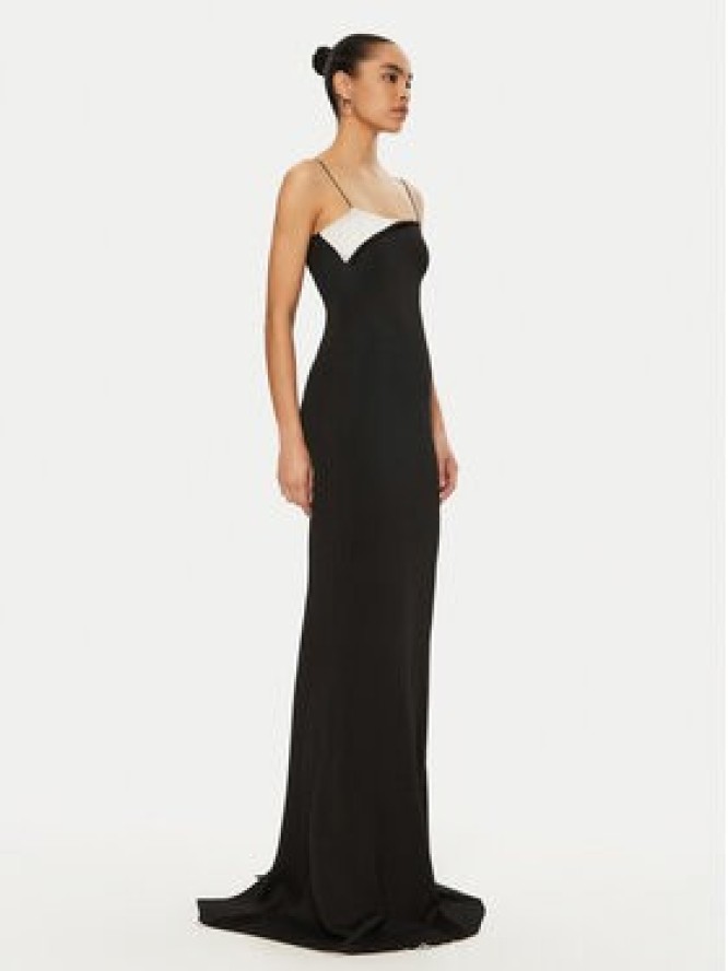 JACQUEMUS Sukienka dzianinowa 24E241KN449 Czarny Regular Fit