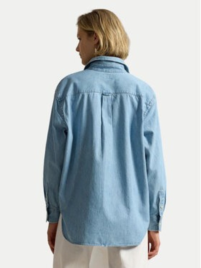 Polo Ralph Lauren Koszula jeansowa 211B17139001 Niebieski jasny Oversize