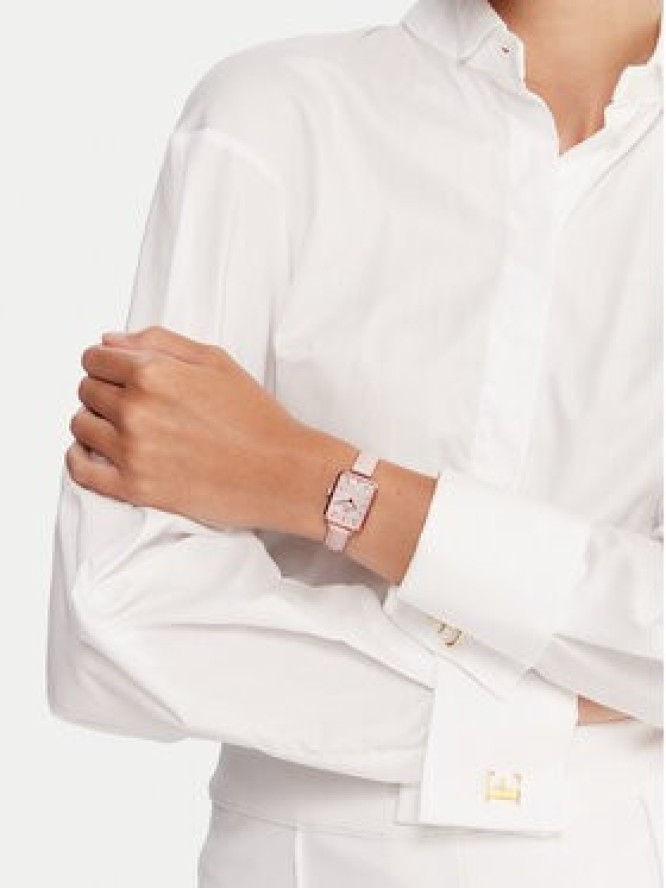 Daniel Wellington Zegarek Quadro Pressed DW00100508 Różowe złoto