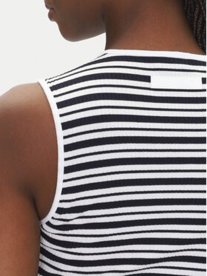 EA7 Emporio Armani Sukienka dzianinowa 7W000301 AF12654 FB101 Biały