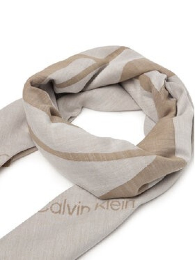 Calvin Klein Chusta Calvin Chambray Square Scarf LV04F8085G Beżowy