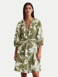 Marc O'Polo Sukienka koszulowa 506 0915 21197 Zielony Relaxed Fit