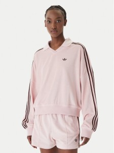 adidas Bluza Terry Towel KD1400 Różowy Oversize