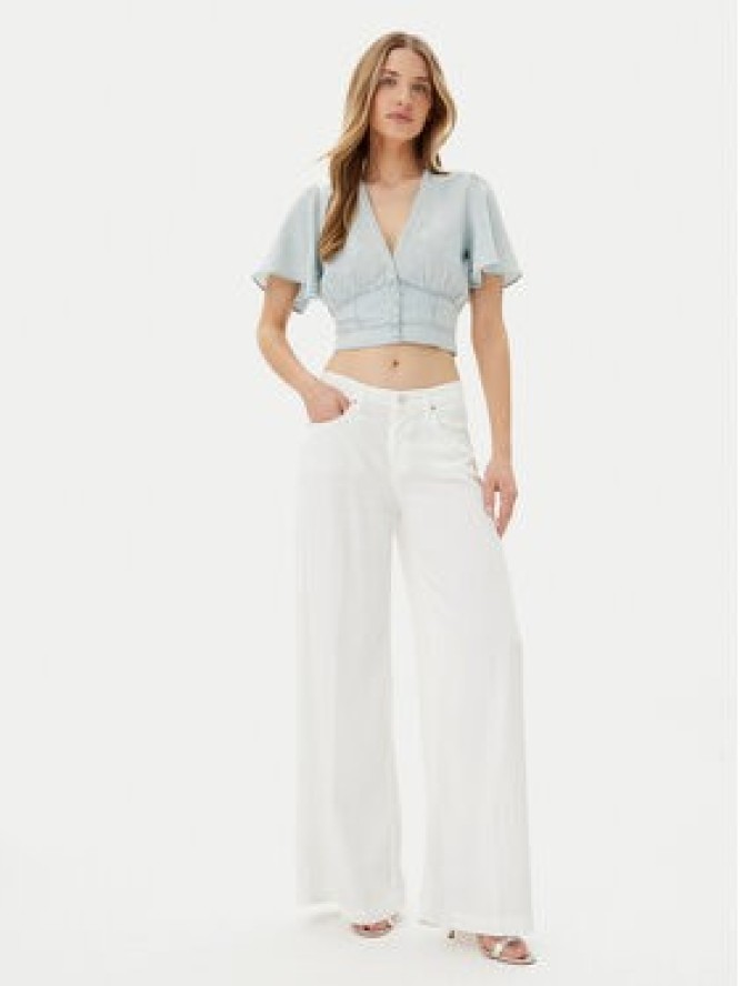 Guess Bluzka W5GH82 D5N81 Błękitny Regular Fit