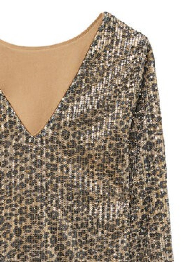 Vero Moda Sukienka codzienna Hanya 10337842 Beżowy Regular Fit