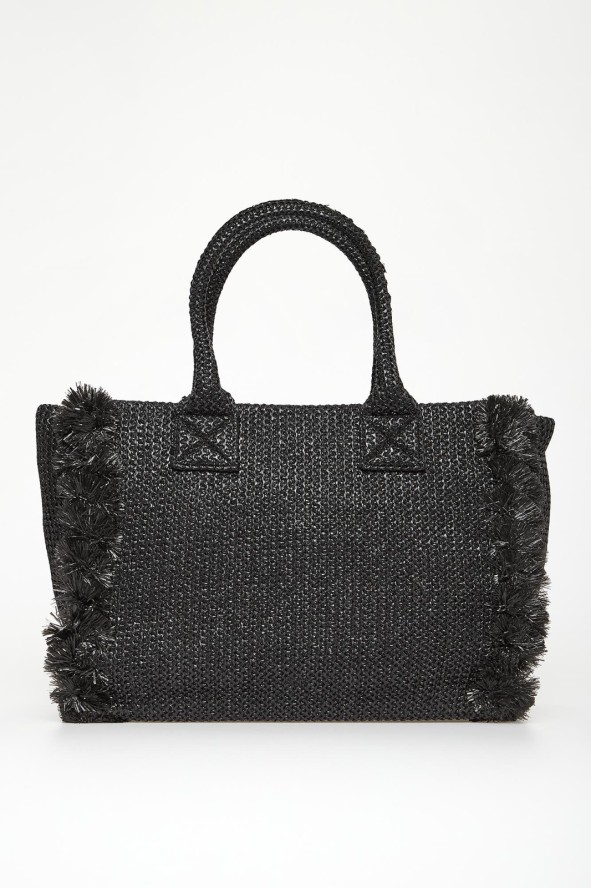 Torebka plażowy shopper z rafii PINKO