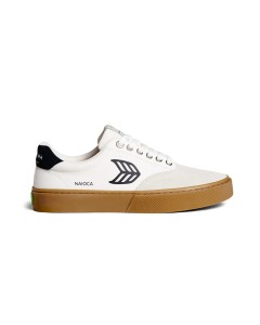 Sneakersy skórzane Cariuma NaiOCA Pro Suede Gum Vintage White Canvas Off-White
