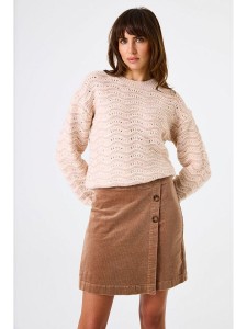 Garcia Spódnica sztruksowa w kolorze jasnobrązowym rozmiar: L