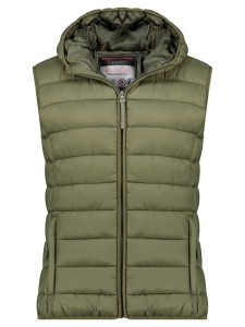 Geographical Norway Kamizelka pikowana "Vatikotal" w kolorze oliwkowym rozmiar: L