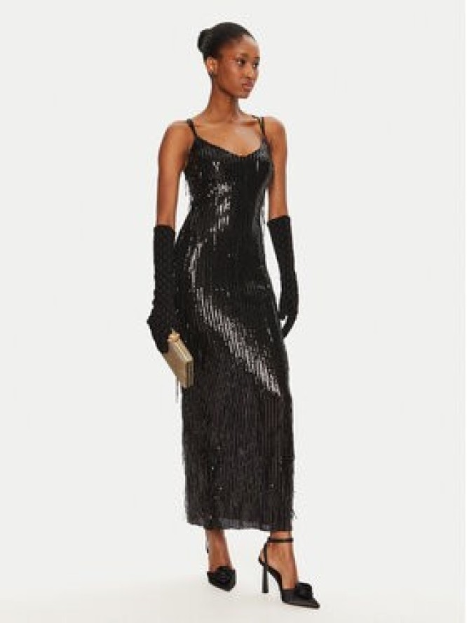 Rinascimento Sukienka wieczorowa CFC0121687003 Czarny Regular Fit