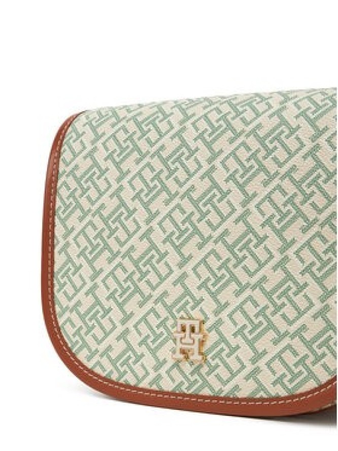 Tommy Hilfiger Torebka Th Monoplay Leather Saddle Bag AW0AW17414 Zielony