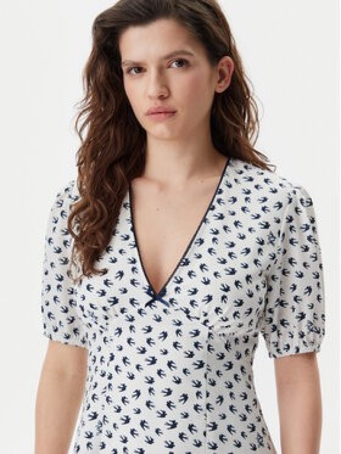 Tommy Jeans Sukienka letnia DW0DW20337 Écru Regular Fit