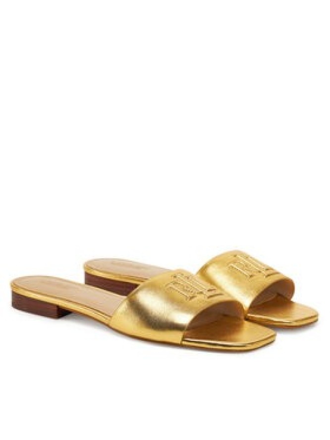 LAUREN RALPH LAUREN Klapki 802970531002 Złoty