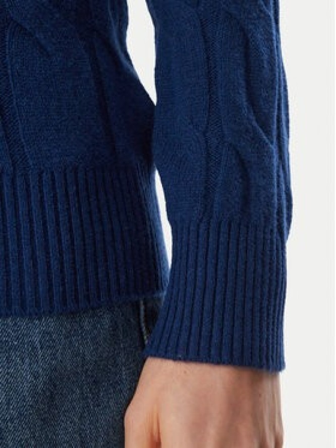 Tommy Hilfiger Sweter WW0WW43586 Granatowy Regular Fit