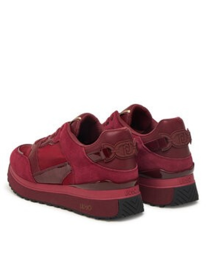 Liu Jo Sneakersy Maxi Wonder 91 BF5005 PX522 Bordowy