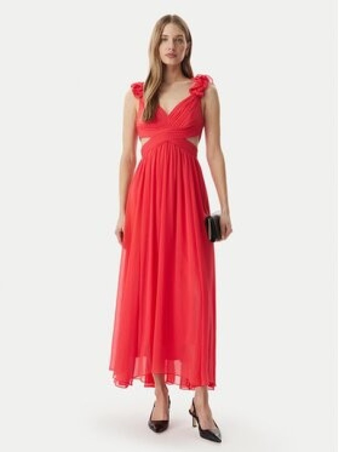 Morgan Sukienka wieczorowa 251-RISSAL Koralowy Regular Fit