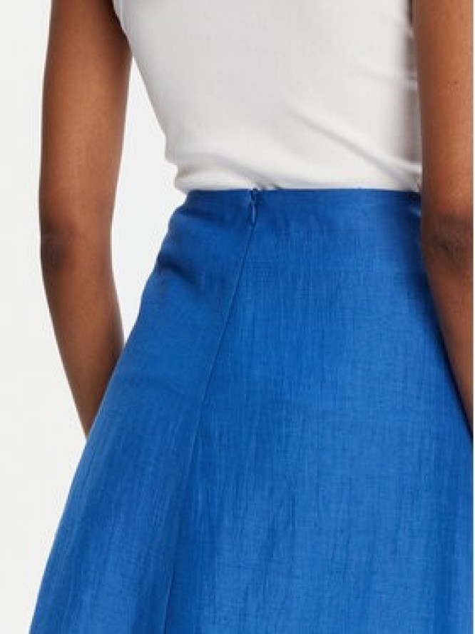 KAOS Spódnica midi RP1MR059 Niebieski Regular Fit