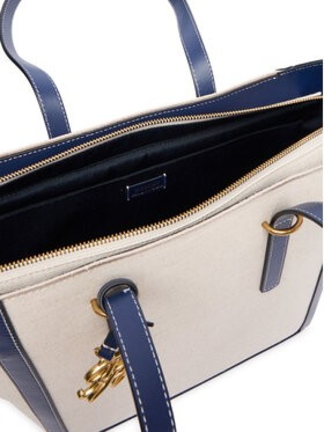 Tommy Hilfiger Torebka Th Script Tote Canvas AW0AW18829 Kremowy