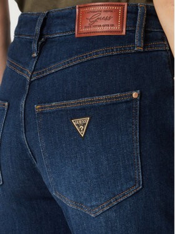 Guess Jeansy W6YA82 D1334 Granatowy Wide Leg