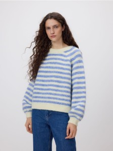 Sweter w paski - wielobarwny