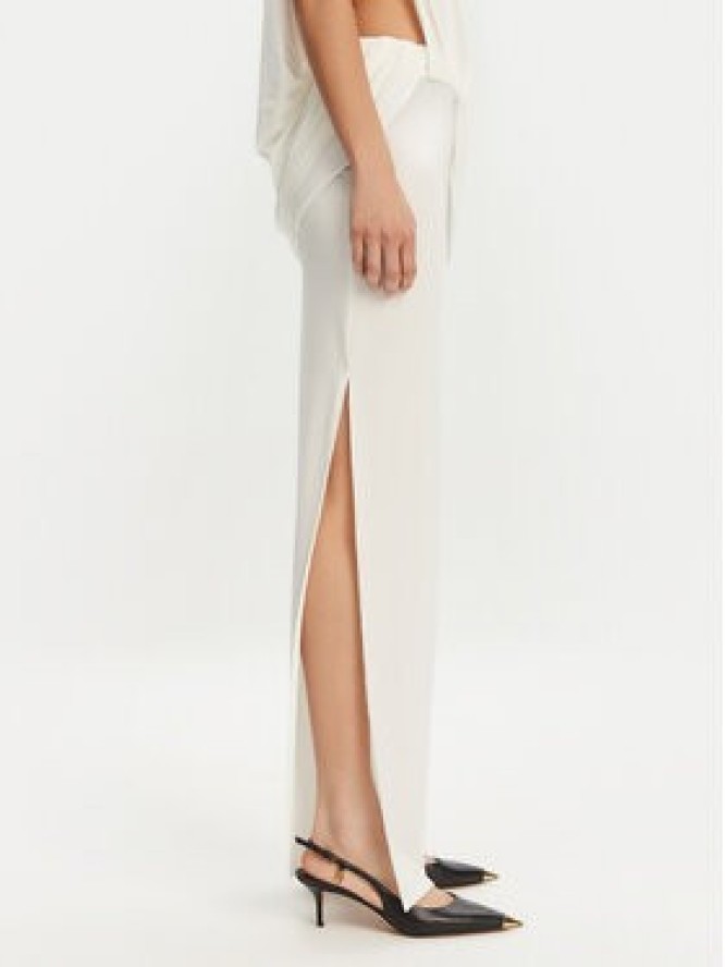 JACQUEMUS Sukienka wieczorowa La Robe Peplo Longue 25E251DR2302381 100 Biały Regular Fit